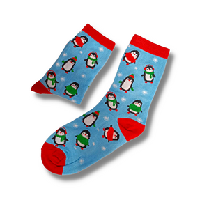 Winter Penguin Socks
