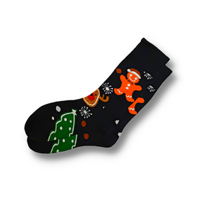 Christmas Gingerbread Men's Socks