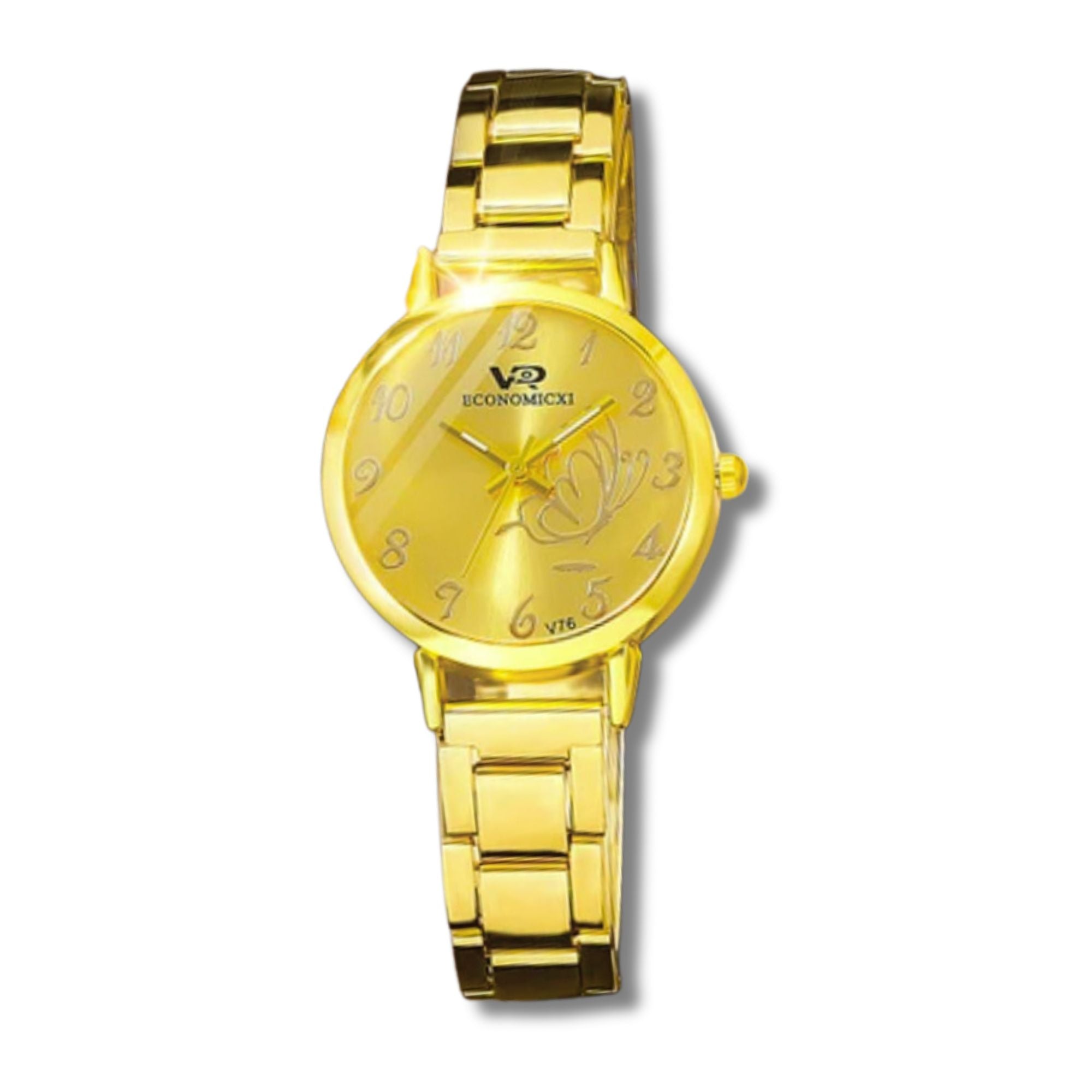 Golden Butterfly Ladies Watch