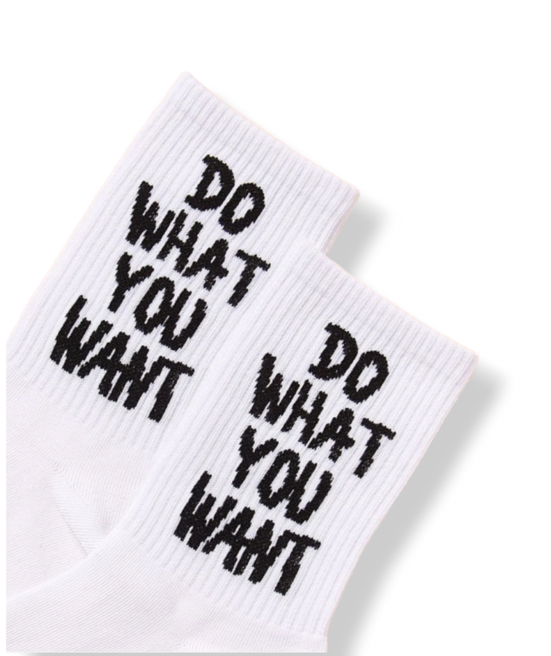 Do What you Want Socks (white)