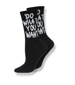 Do What you Want Socks (black)