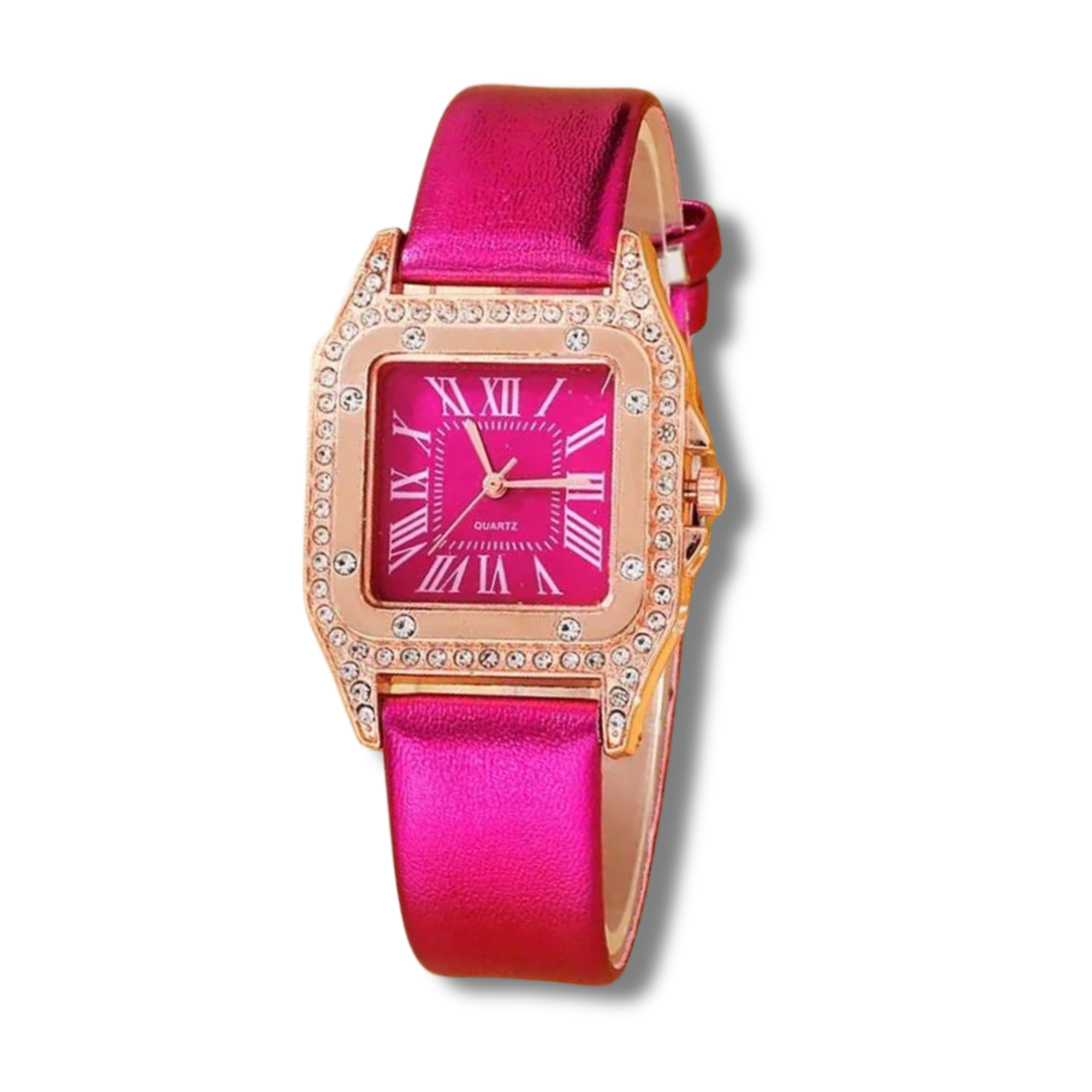 Pink Crystal Ladies Watch