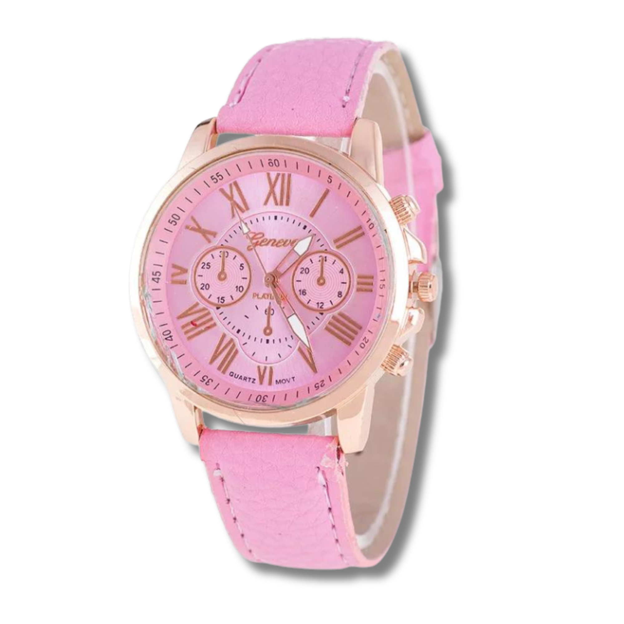 Pink Numerals Ladies Watch