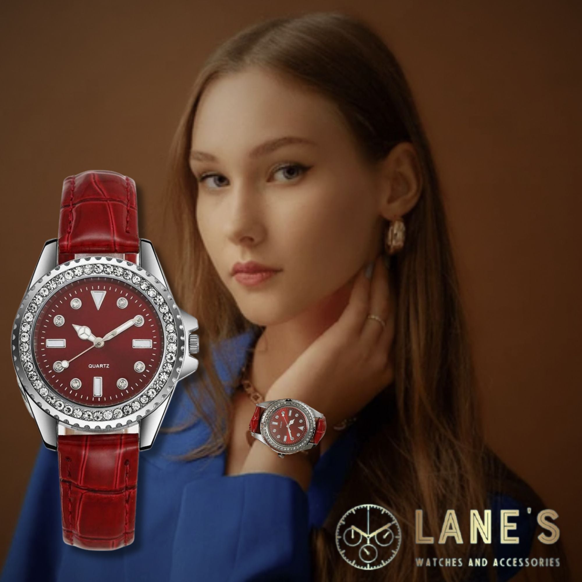 Ruby Red Ladies Watch