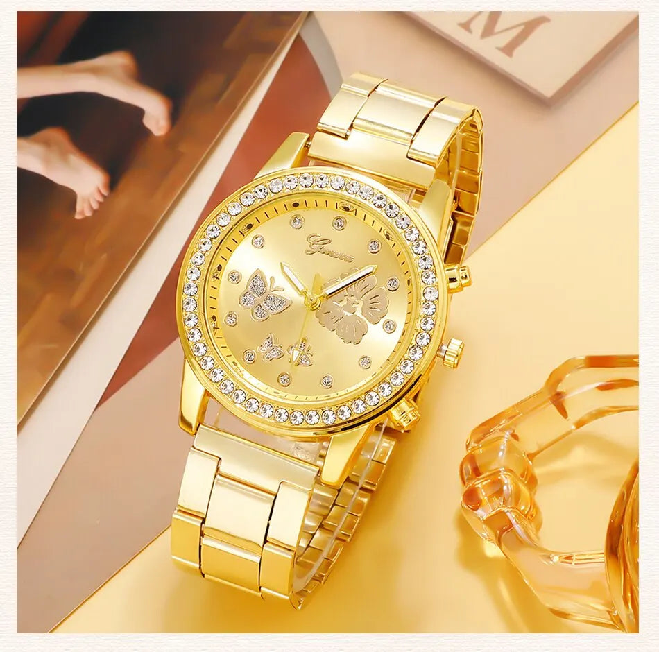 Golden Spring Ladies Watch