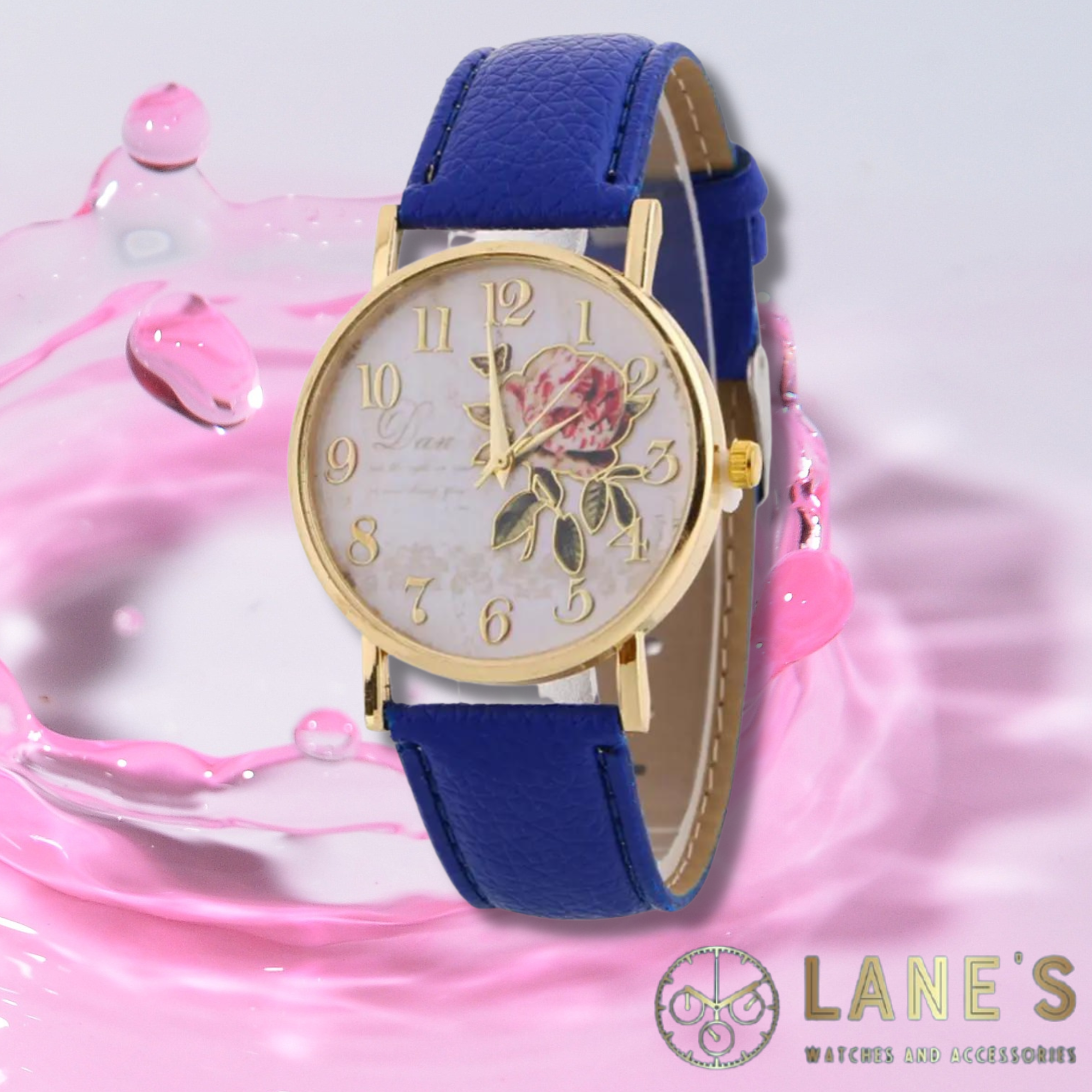 Floral Rose Ladies Watch (Limited Edition Blue)