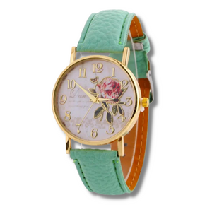 Floral Rose Ladies Watch (Limited Edition Green)