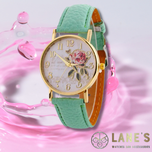 Floral Rose Ladies Watch (Limited Edition Green)