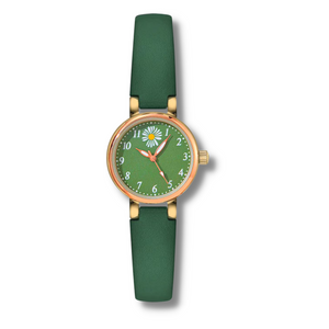 Green Daisy Ladies Watch