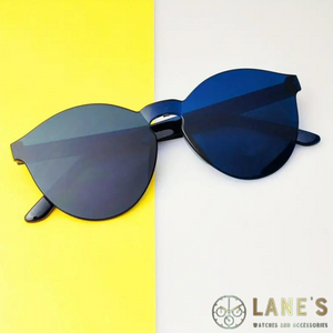 Rimless Blue Unisex Sunglasses