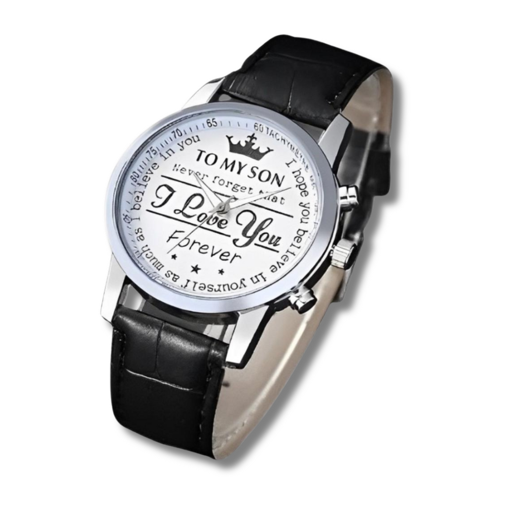 To My Son Mens Wrist Watch on a white background