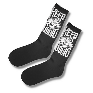 Keep Going (Black) Men's Socks (Size 6-10)