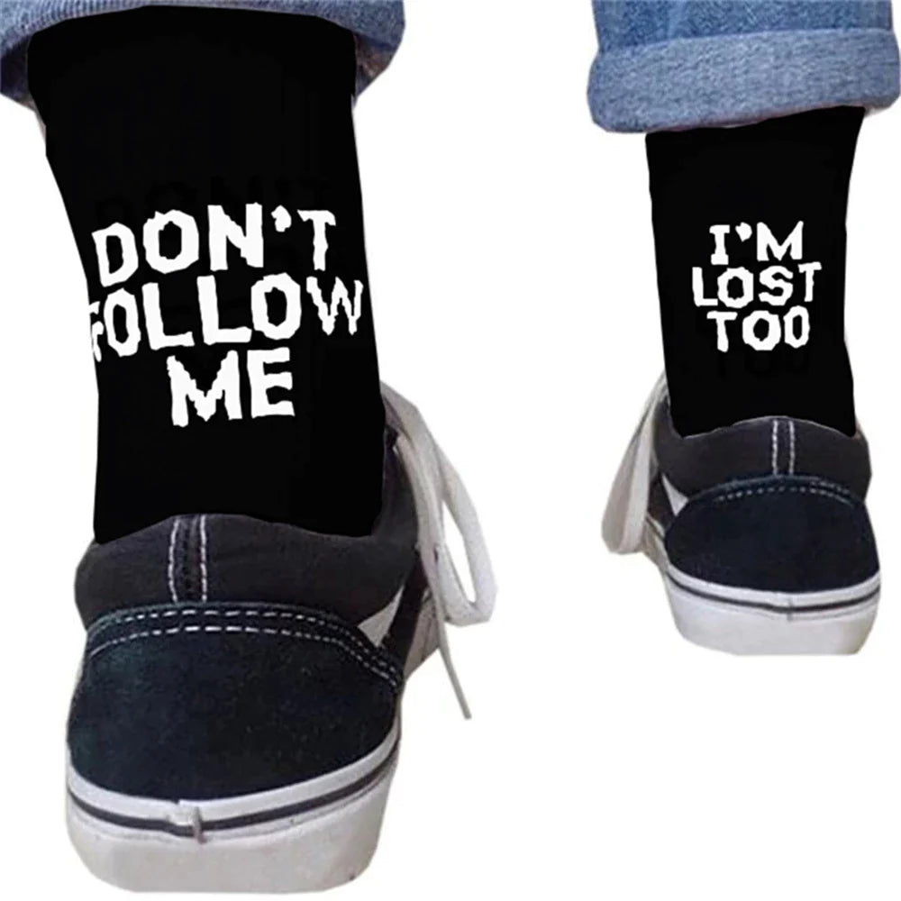 Don't Follow Me Men's Socks (Size 6-10)