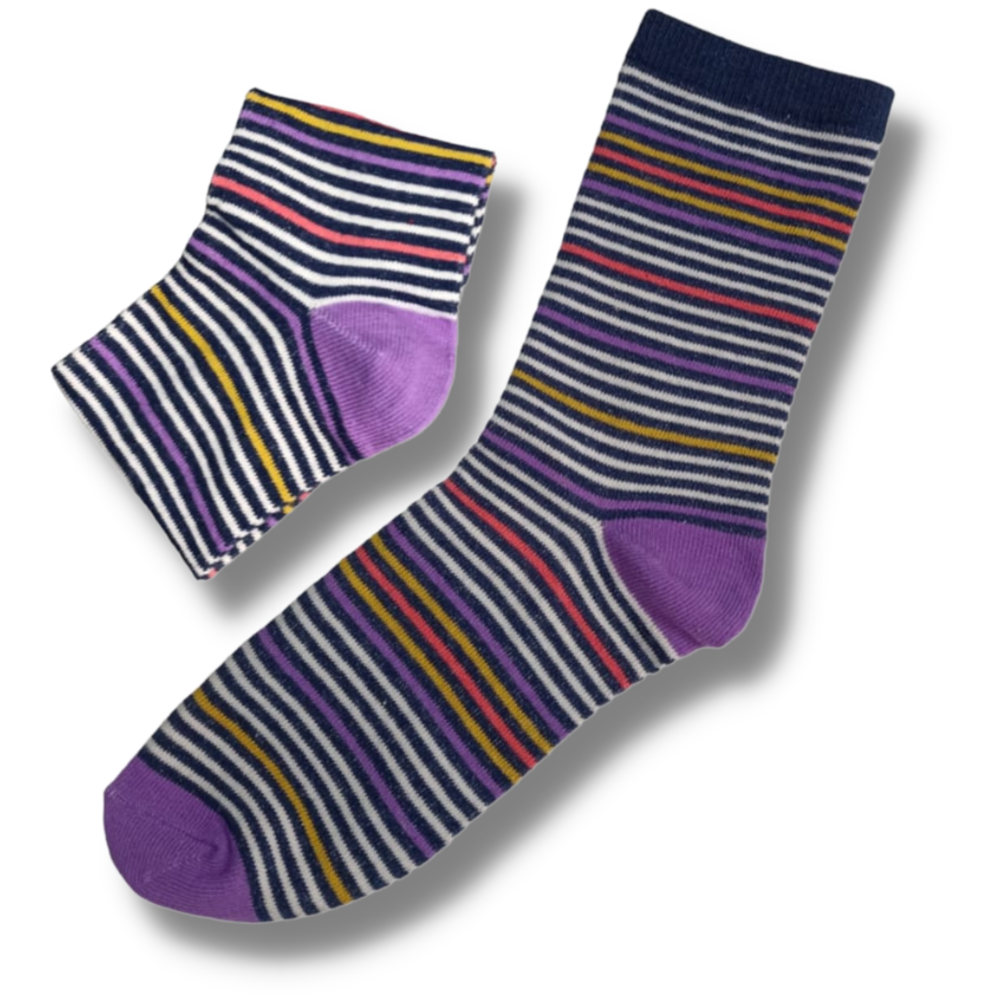 Thin Striped Ladies Socks (Size 4-7)