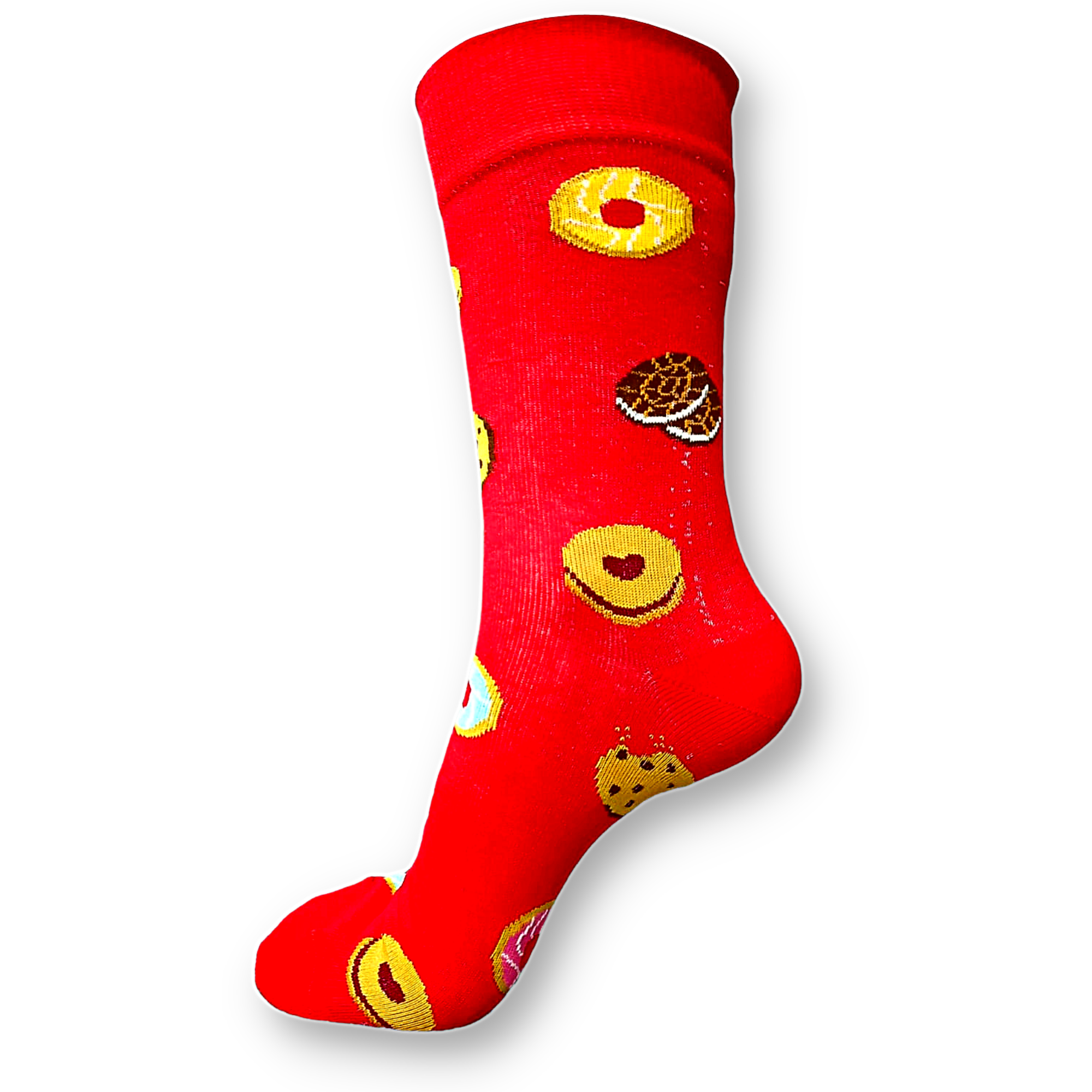 Red Cookies Men's Socks (Size 9-12)