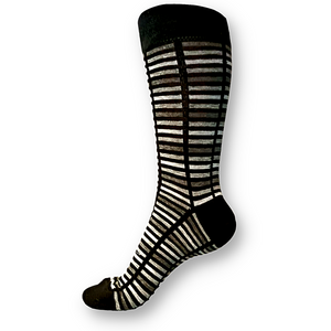 Grey Rectangle Men's Socks (Size 9-12)