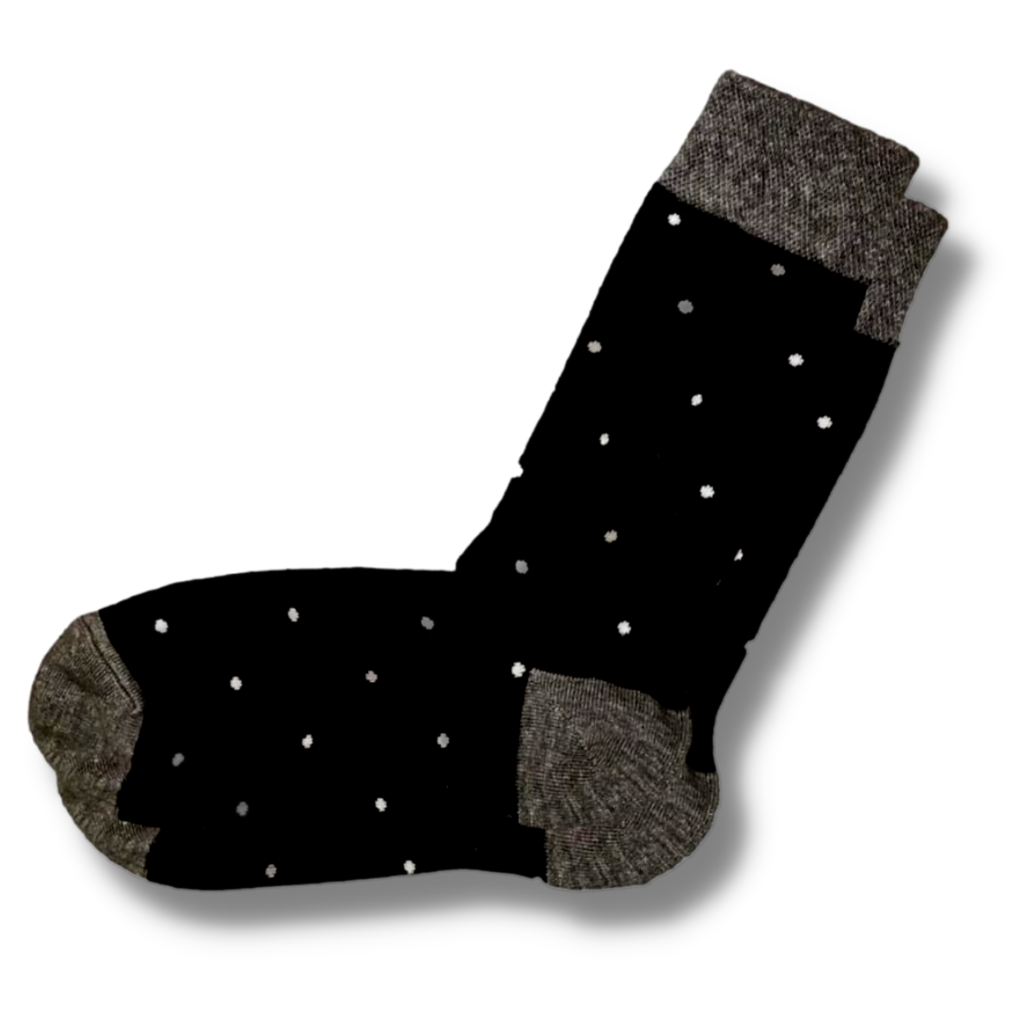 Grey Small Spots Men's Socks (Size 9-12)