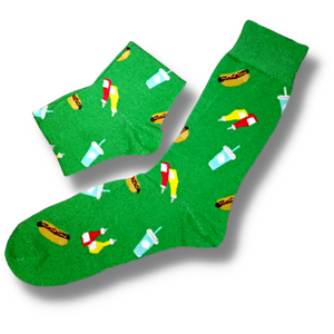 BBQ Hotdog Men's Socks (Size 9-12)
