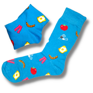 Breakfast in Bed Men's Socks (Size 9-12)
