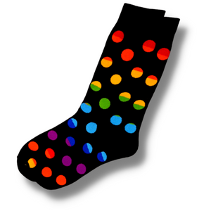 Coloured Spots Men's Socks (Size 6-11)