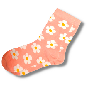 Spring Daisies Ladies Socks (Size 3-7)