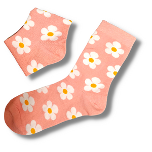 Spring Daisies Ladies Socks (Size 3-7)