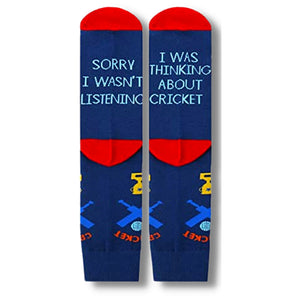 Thinking About Cricket Men's Socks (Size 7-12)